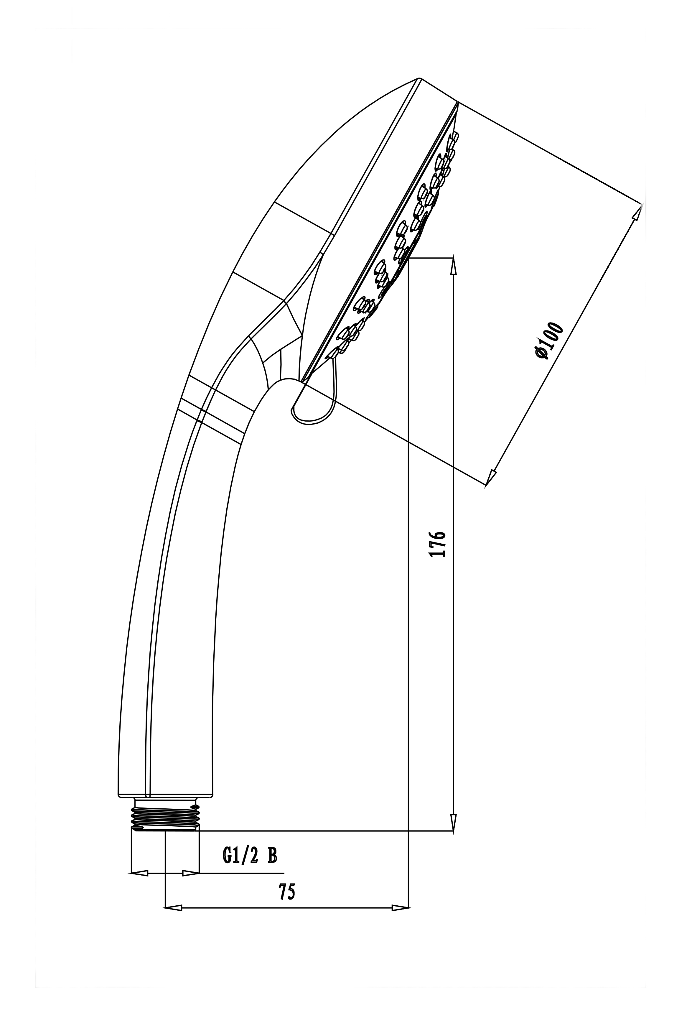 ЛЕЙКА ДЛЯ ДУША D=100 ММ 5 РЕЖИМОВ LM0125C (1/20) "LEMARK"  