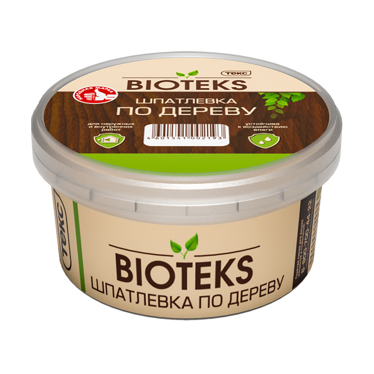 ШПАТЛЕВКА ПО ДЕРЕВУ "BIOTEKS"/ "ПРОФИ" БЕЛАЯ 0,25 КГ (6/36) ТЕКС 