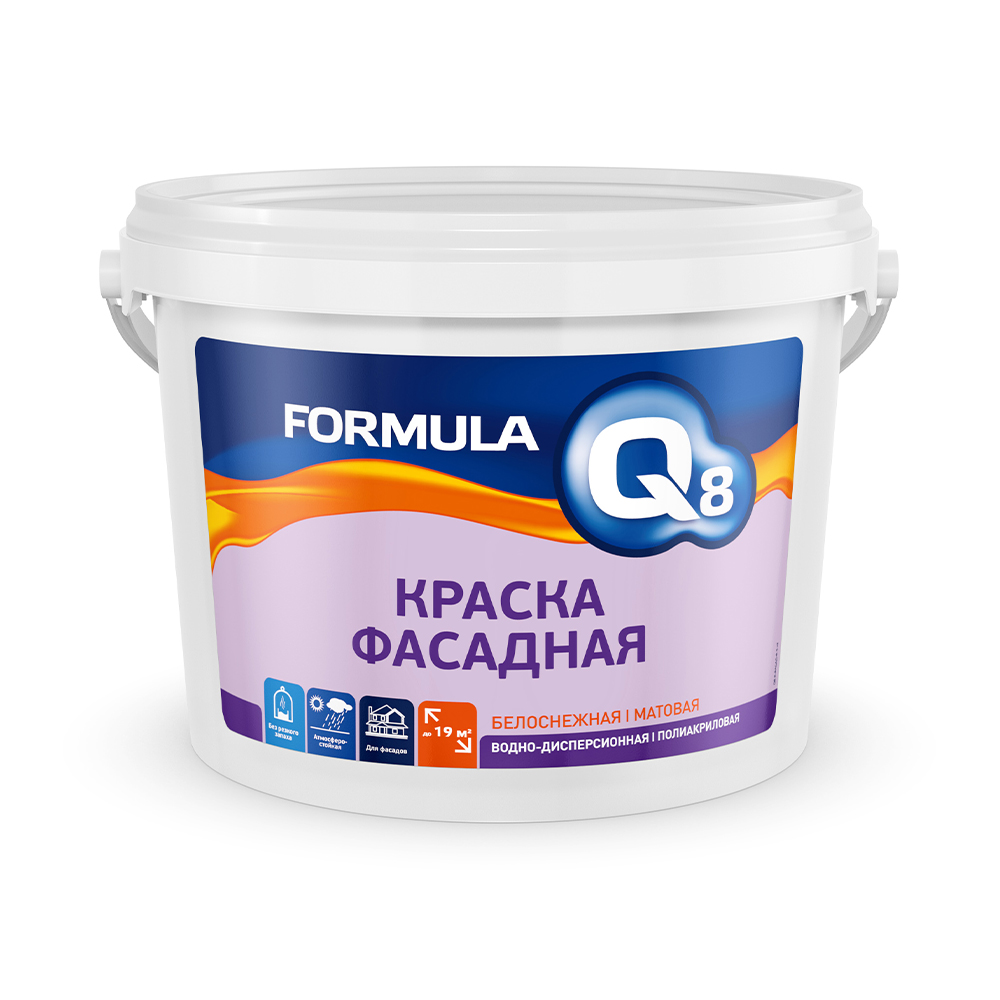 КРАСКА В/Д ФАСАДНАЯ "FORMULA Q8" 25 КГ (1) 