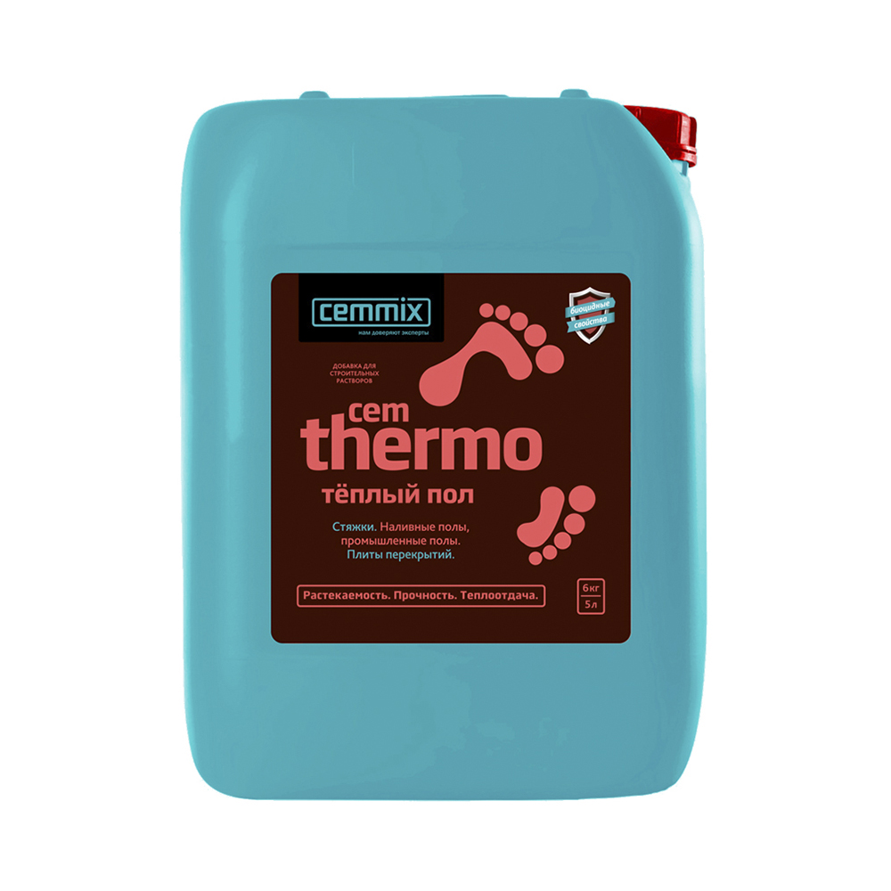 ДОБАВКА "CEMTHERMO" ДЛЯ ТЕПЛЫХ ПОЛОВ  5 Л (1/128) "CEMMIX" 