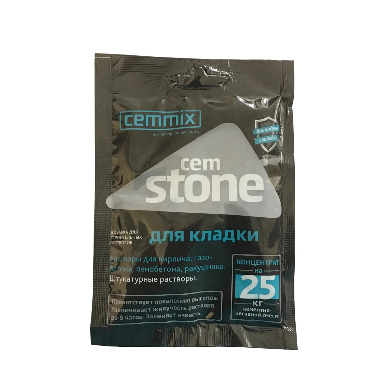 ДОБАВКА "CEMSTONE" ДЛЯ КЛАДОЧНЫХ РАСТВОРОВ   50 МЛ (КОНЦЕНТР. САШЕ) (40) "CEMMIX" 