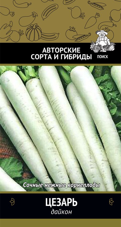 СЕМЕНА ДАЙКОН "ЦЕЗАРЬ" (А) 1 Г (10/100) "АВТОРСКИЕ СОРТА И ГИБРИДЫ" 