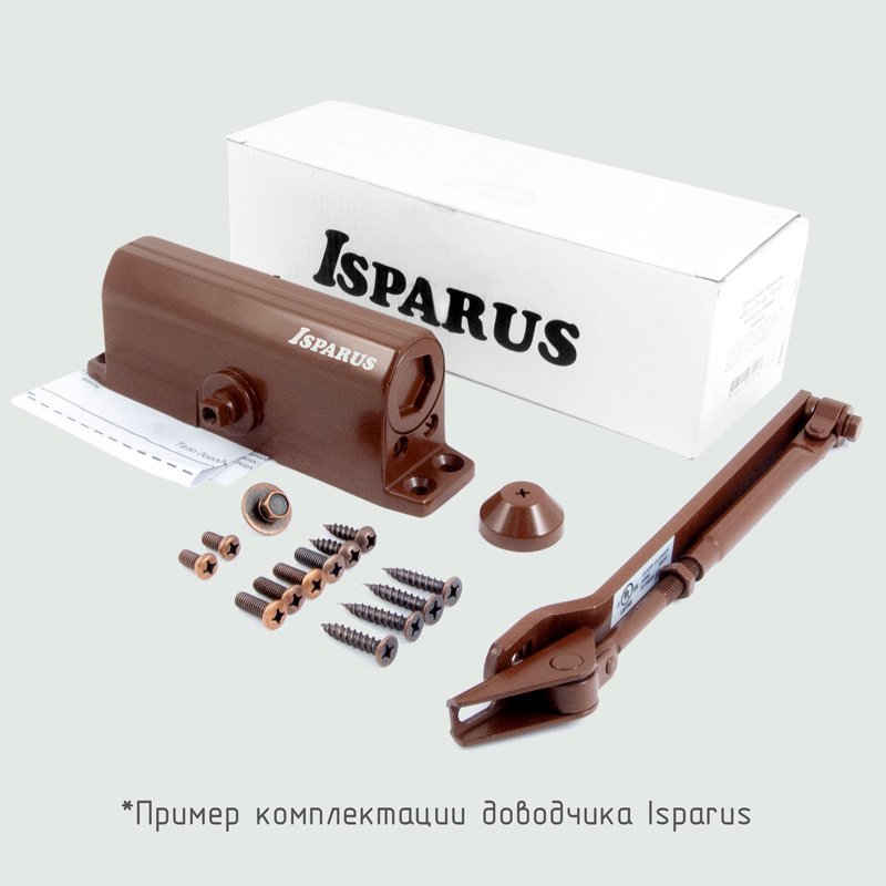 ДОВОДЧИК ДВЕРНОЙ  430 ISPARUS  СЕРЫЙ (МАССА ДВЕРИ 50-110 КГ) (1/10) "НОРА-М" 