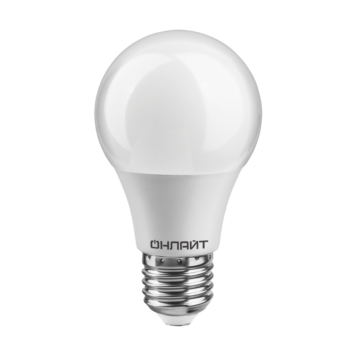 ЛАМПА СВЕТОДИОДНАЯ (LED)  "ОНЛАЙТ" A55  ГРУША  10W 2700 К  E27, ТЕПЛ. СВЕТ (1/100) ПРОМО 82 910 