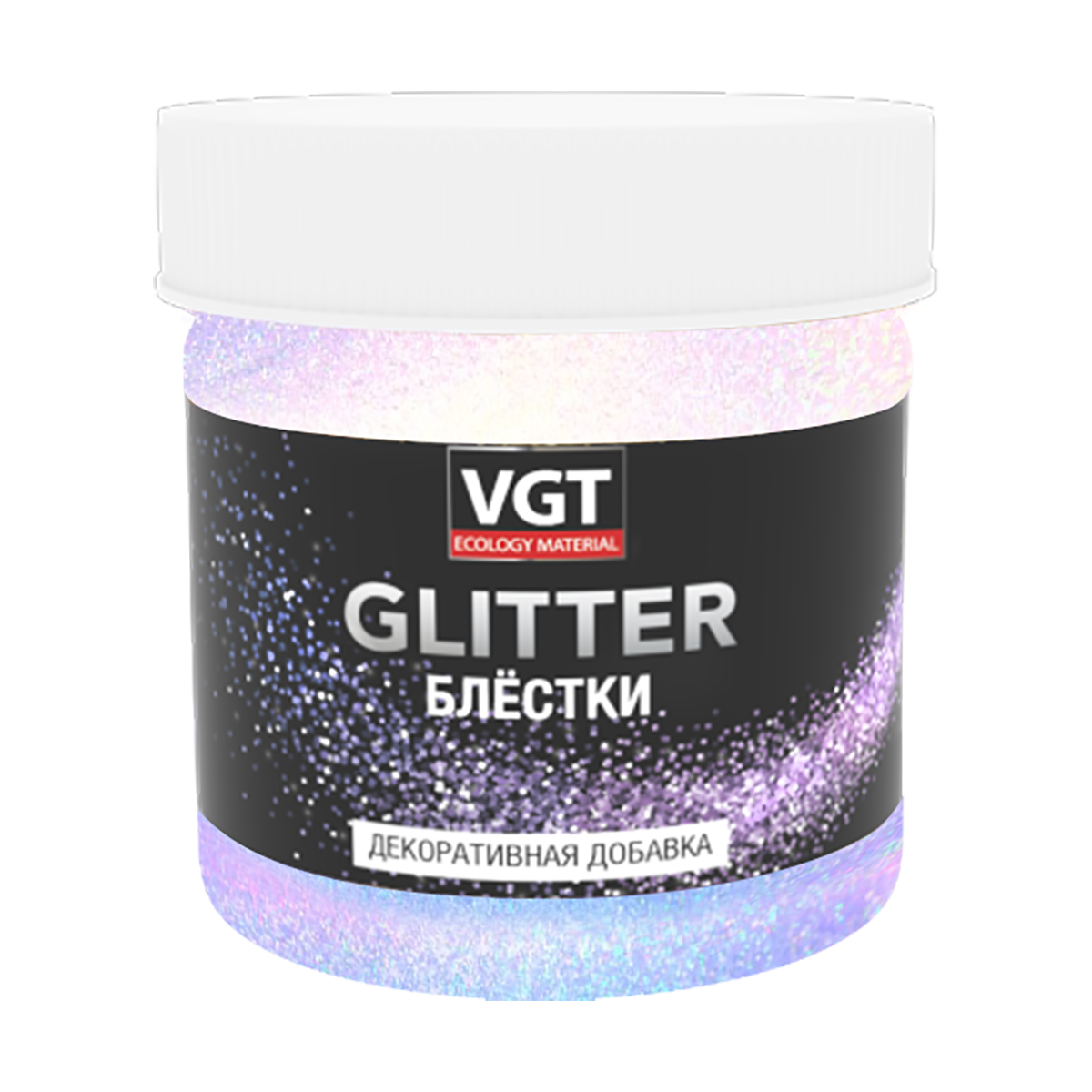 ДОБАВКА ДЛЯ ДЕКОР. ШТУКАТУРОК "VGT GLITTER" (ХАМЕЛЕОН) 0,05 КГ (12) 