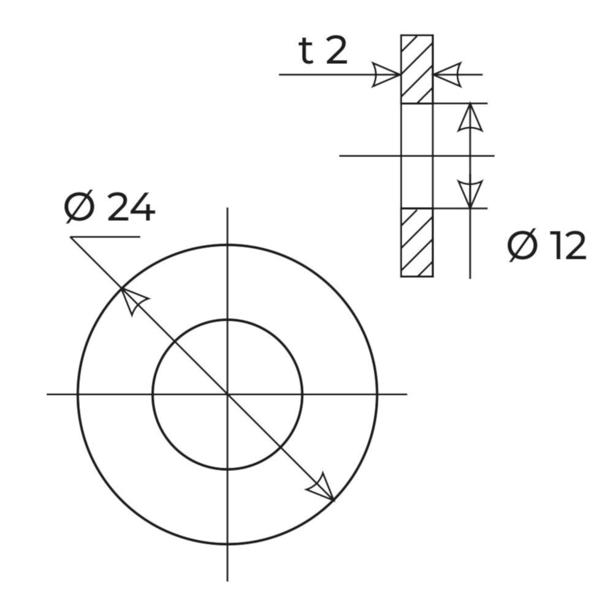 ПРОКЛАДКА ДЛЯ ВОДЫ 3/4" РЕЗИНОВАЯ (ЧЕРНАЯ) (10 ШТ.) (20/1200) "MASTERPROF" 