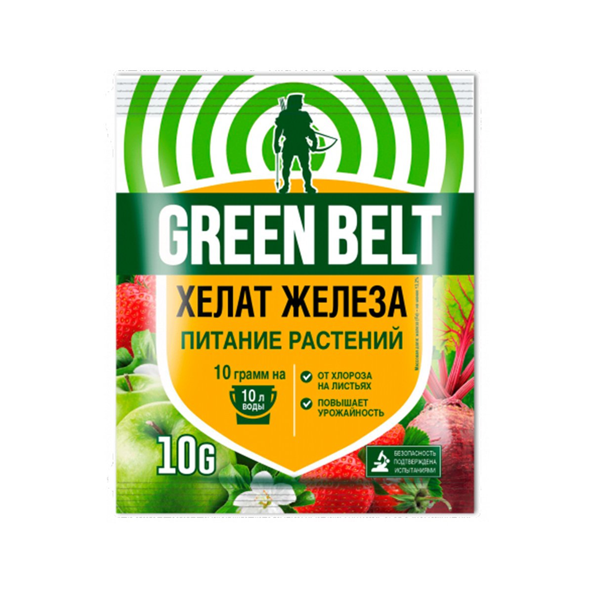 УДОБРЕНИЕ "ХЕЛАТ ЖЕЛЕЗА" 10 Г (1/100) "GREEN BELT" 