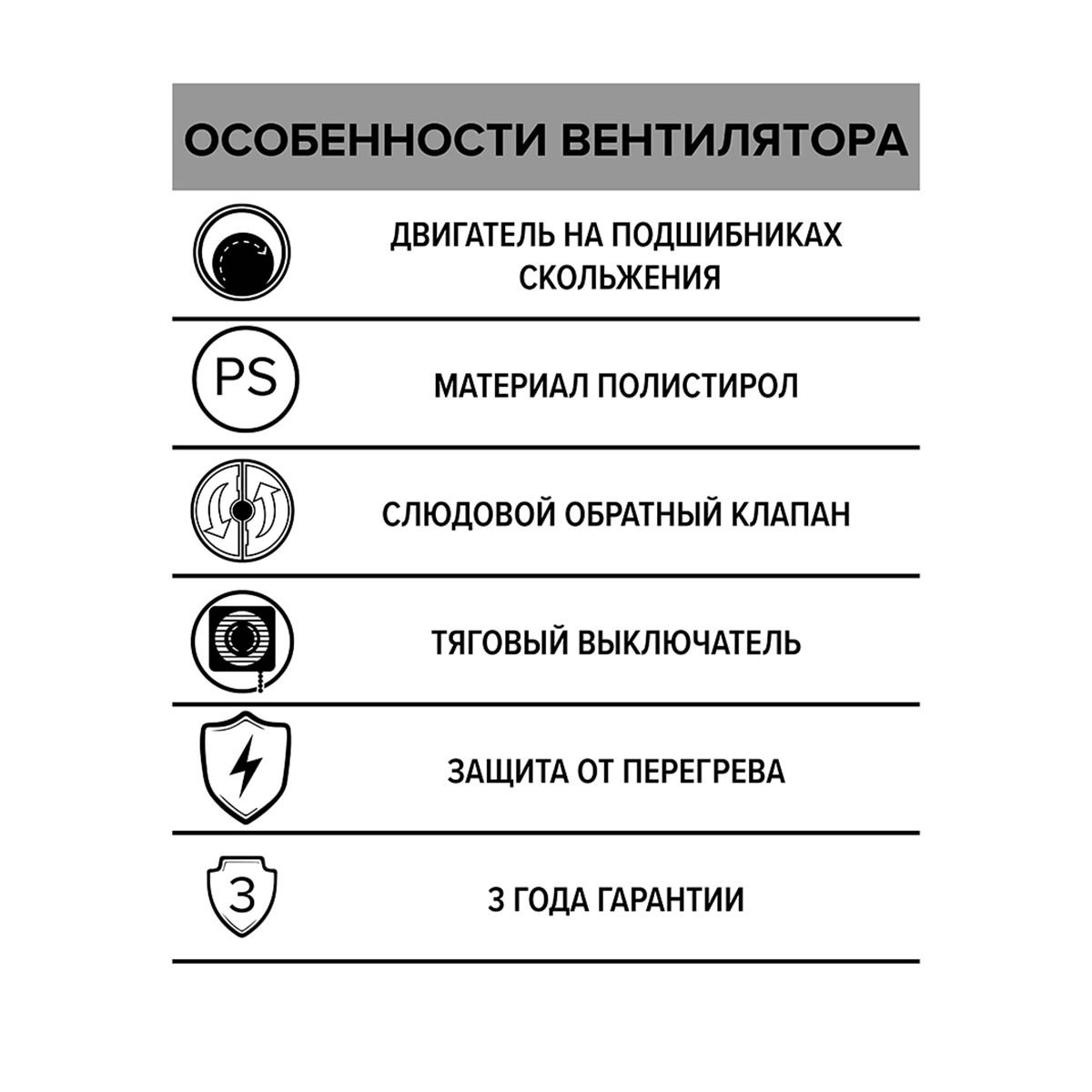 ВЕНТИЛЯТОР OPTIMA 4-02 ОСЕВОЙ СО ШНУРОВЫМ ТЯГОВЫМ ВЫКЛЮЧАТЕЛЕМ D100 (1/20) "AURAMAX" 