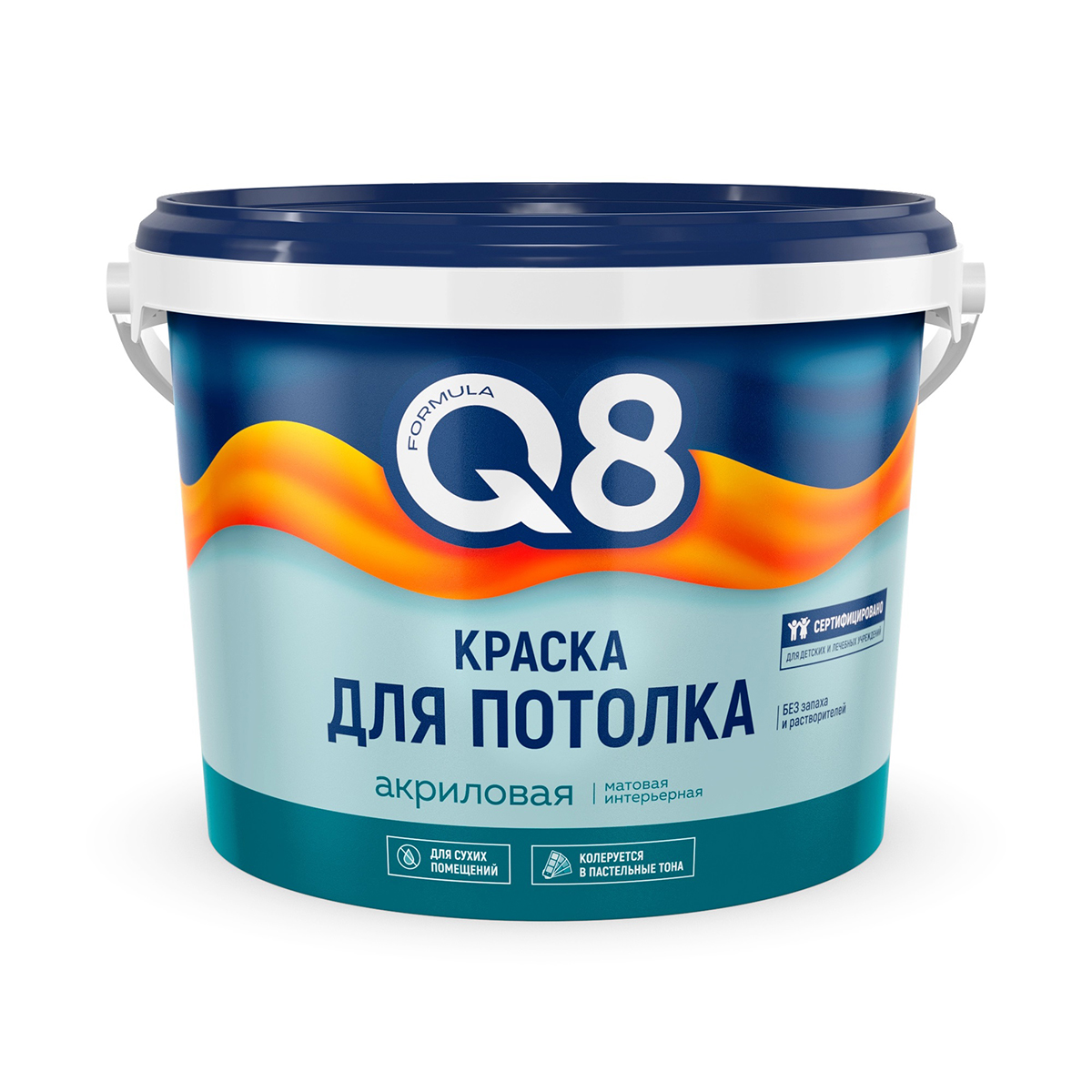 КРАСКА В/Д  ДЛЯ ПОТОЛКОВ "FORMULA Q8"  4,5 КГ (1) 