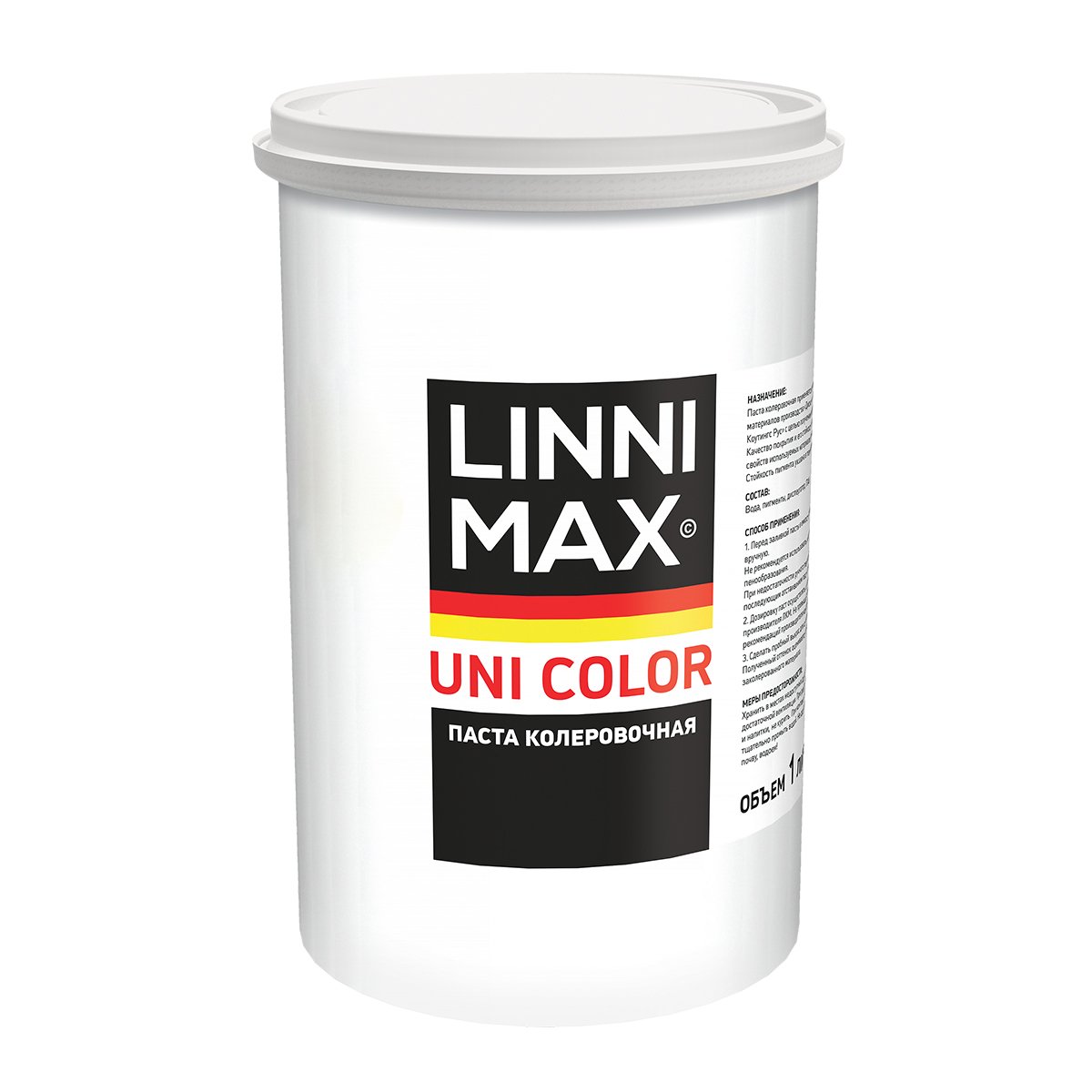 ПАСТА КОЛЕР. УНИВЕРС. "UNI COLOR" 71 OXIDGELB 1 Л (1/6) "LINNIMAX" 