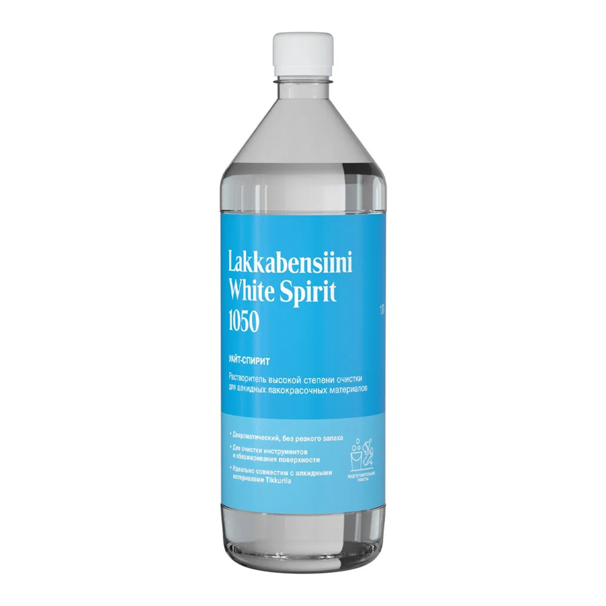 РАСТВОРИТЕЛЬ  1050  LAKKABENSIINI WHITE SPIRIT 1 Л (12) "ТИККУРИЛА" 