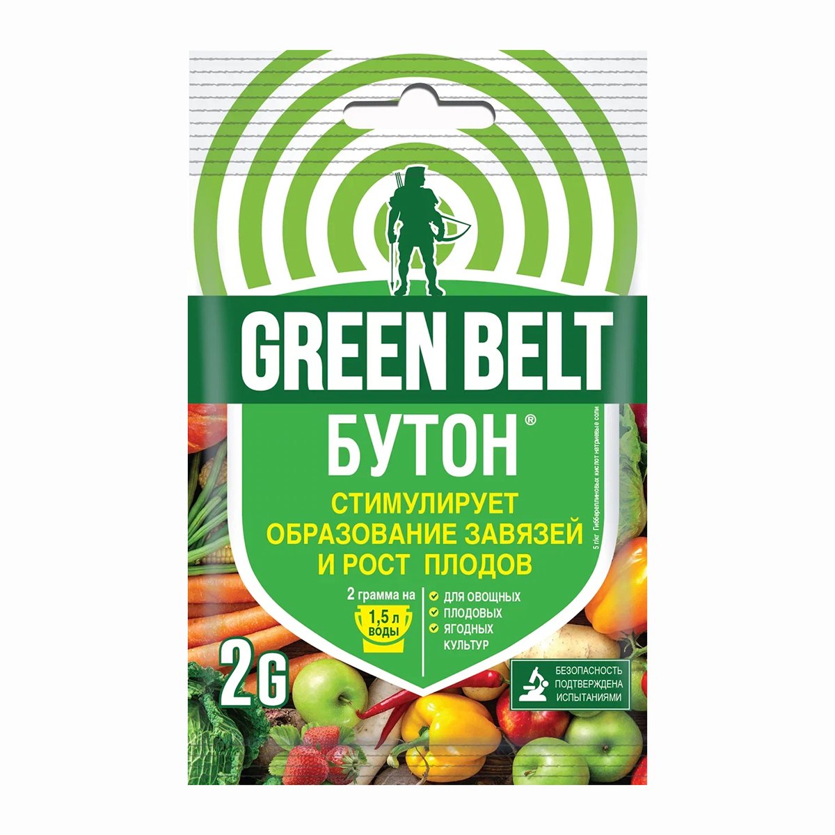 СРЕДСТВО "БУТОН" СТИМУЛЯТОР ПЛОДООБРАЗОВАНИЯ 2 Г (1/200) "GREEN BELT" 