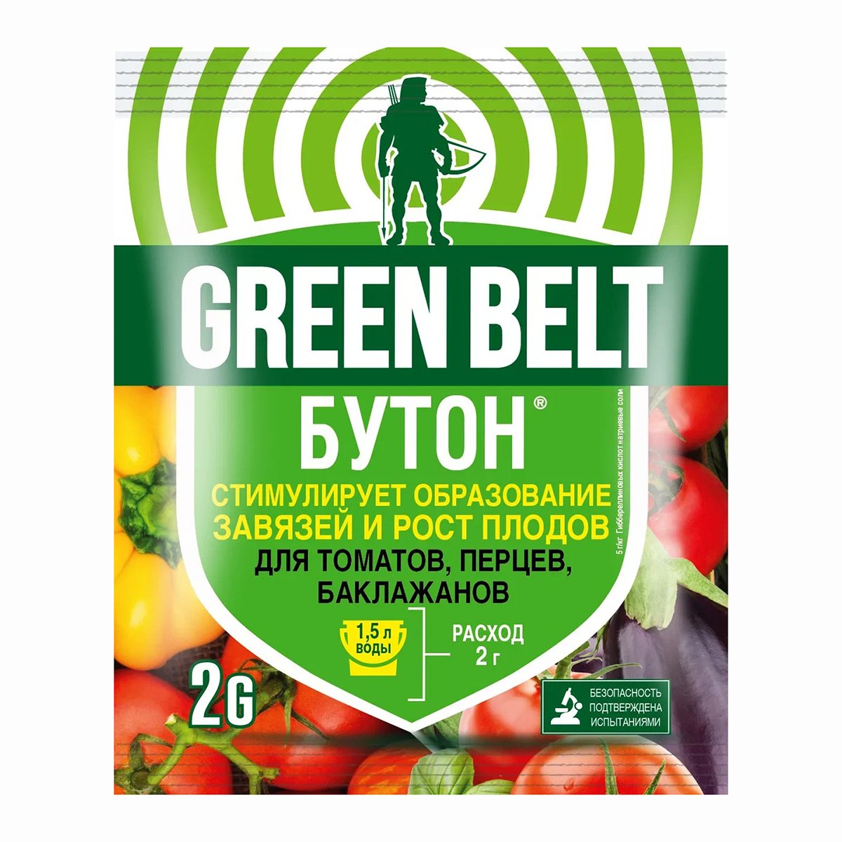 СРЕДСТВО "БУТОН" СТИМУЛЯТОР ПЛОДООБРАЗОВАНИЯ 2 Г (1/200) "GREEN BELT" 