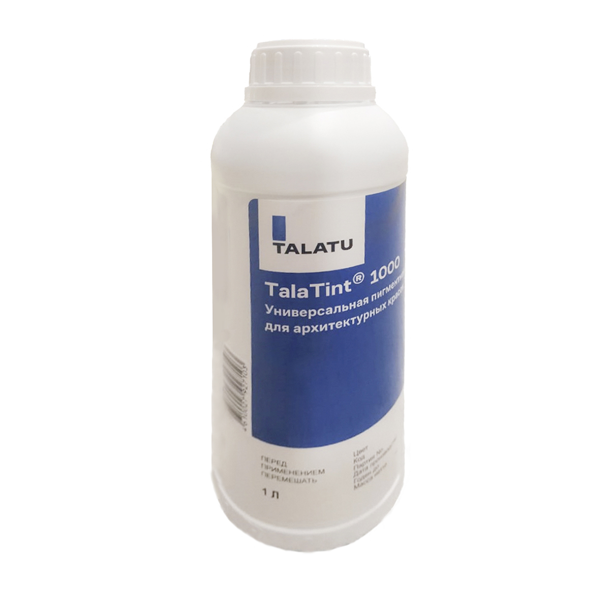 ПАСТА КОЛЕР. "COLORANT TALATINT 1000" XT WHITE 1 Л (1/6) "TALATU" 