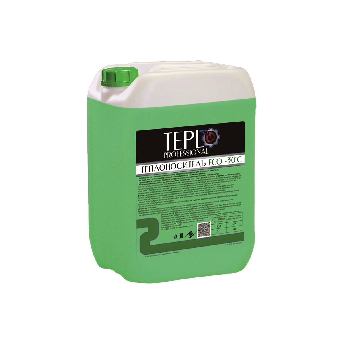 ТЕПЛОНОСИТЕЛЬ "ТEPLOPROFESSIONAL ECO-30" 20 КГ (1/30) 