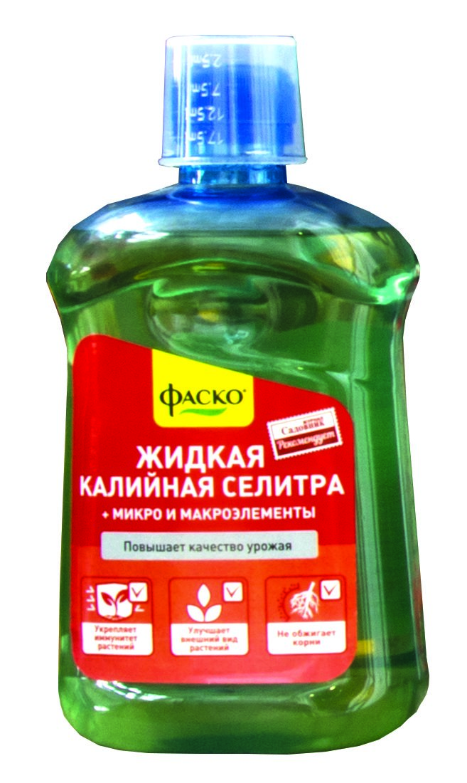 УДОБРЕНИЕ ЖИДКОЕ "КАЛИЙНАЯ СЕЛИТРА"  500 МЛ (9) "ФАСКО" 