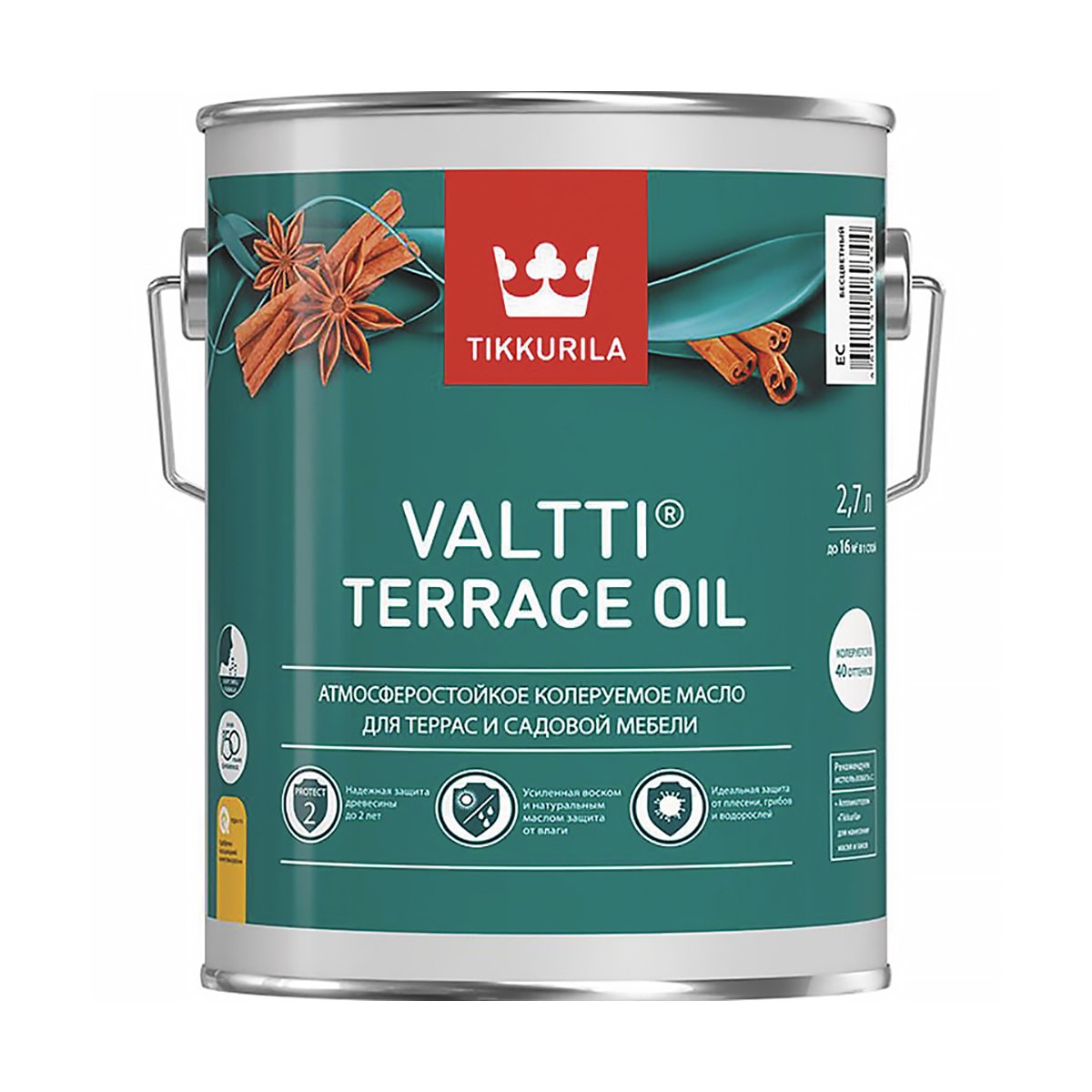 ВАЛТТИ TERRACE OIL  EC  2,7 Л (1/6)  МАСЛО ДЛЯ ТЕРРАС "ТИККУРИЛА" 