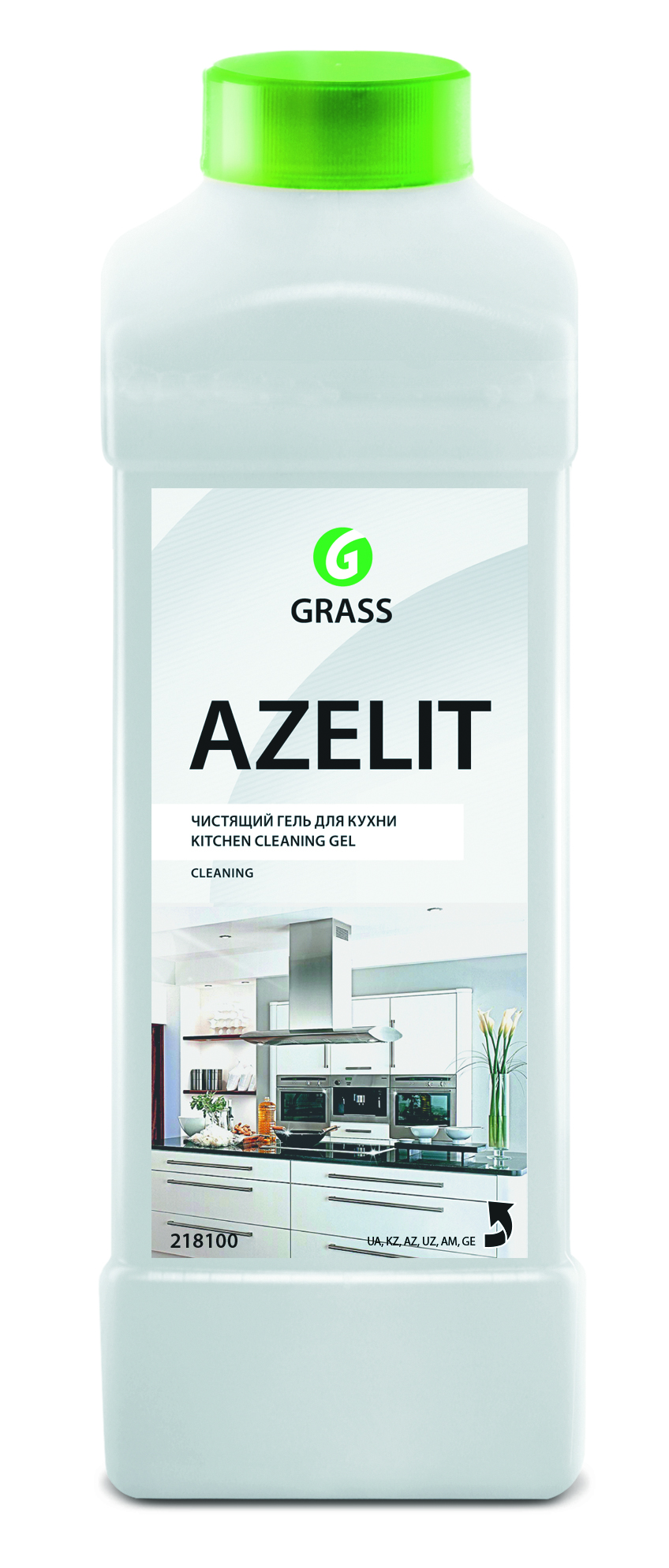 СРЕДСТВО ДЛЯ КУХНИ ЧИСТЯЩЕЕ "AZELIT" 1 Л (КОНЦЕНТРАТ) (1/12) "GRASS" 