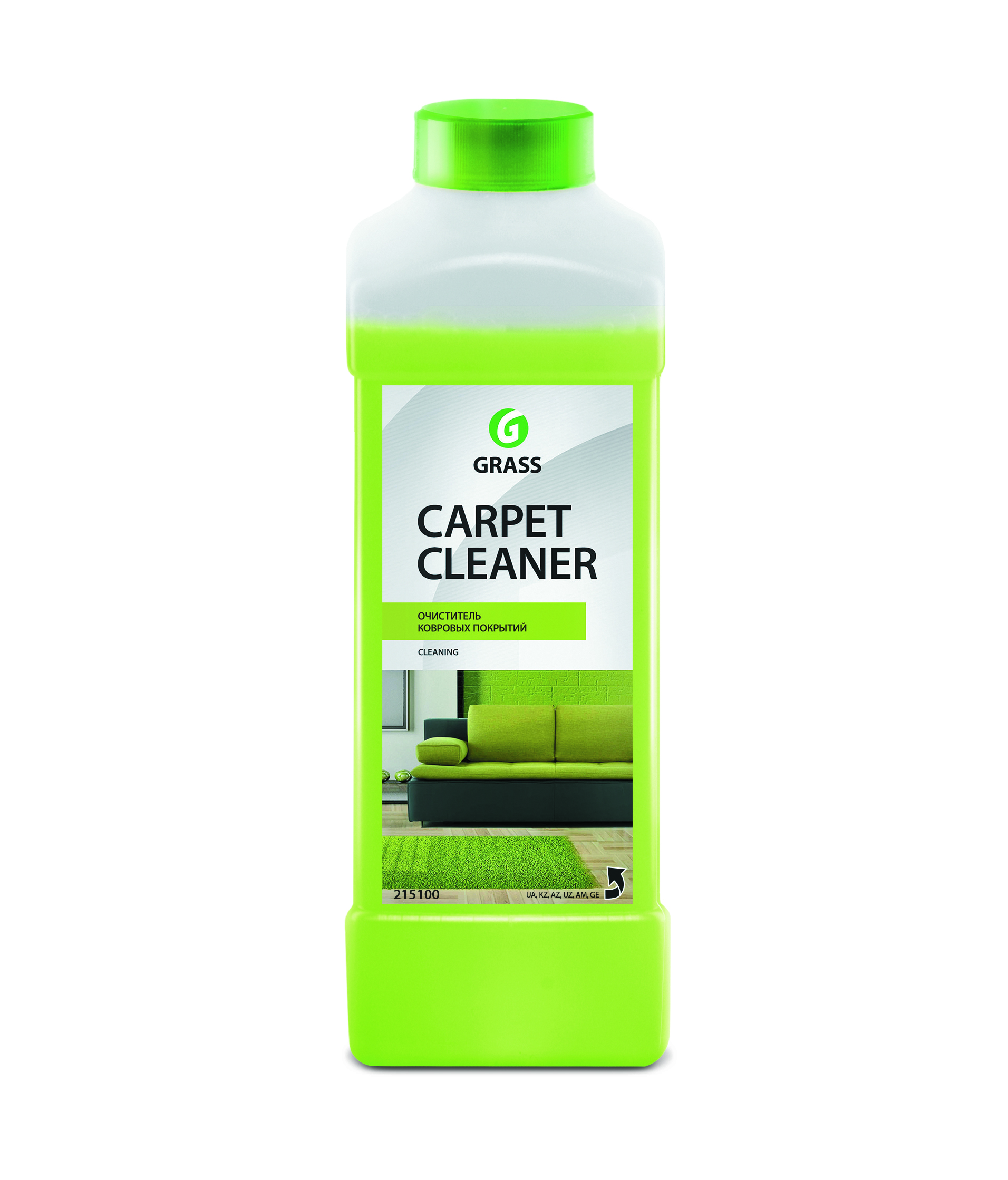 ОЧИСТИТЕЛЬ КОВРОВЫХ ПОКРЫТИЙ "CARPET CLEANER" 1 Л (НИЗКОПЕННОЕ) (1/12) "GRASS" 